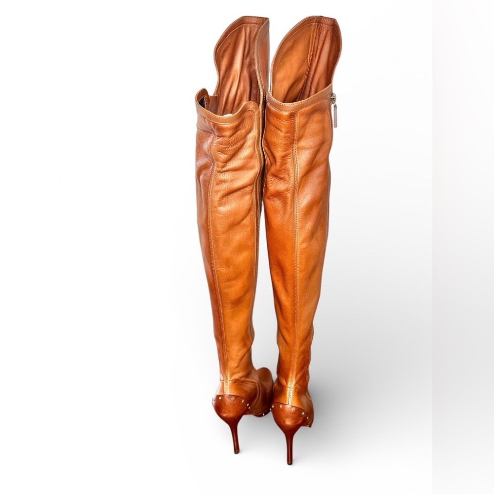 RARE Tom Ford For Gucci RW 2003 Over The Knee Brown Boots Runway Size 6.5/ 36.5 - Picture 5 of 12